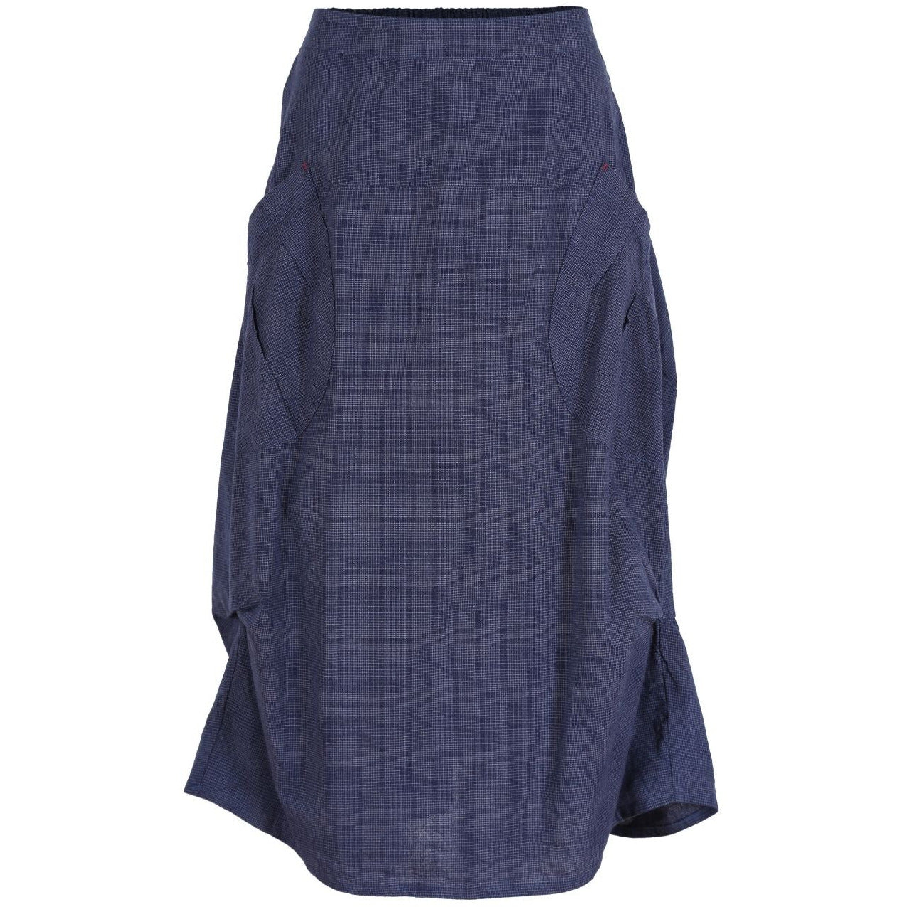 Olga de Polga Milwaukee Textured Skirt Navy