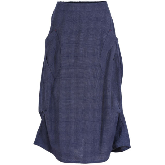 Olga de Polga Milwaukee Textured Skirt Navy