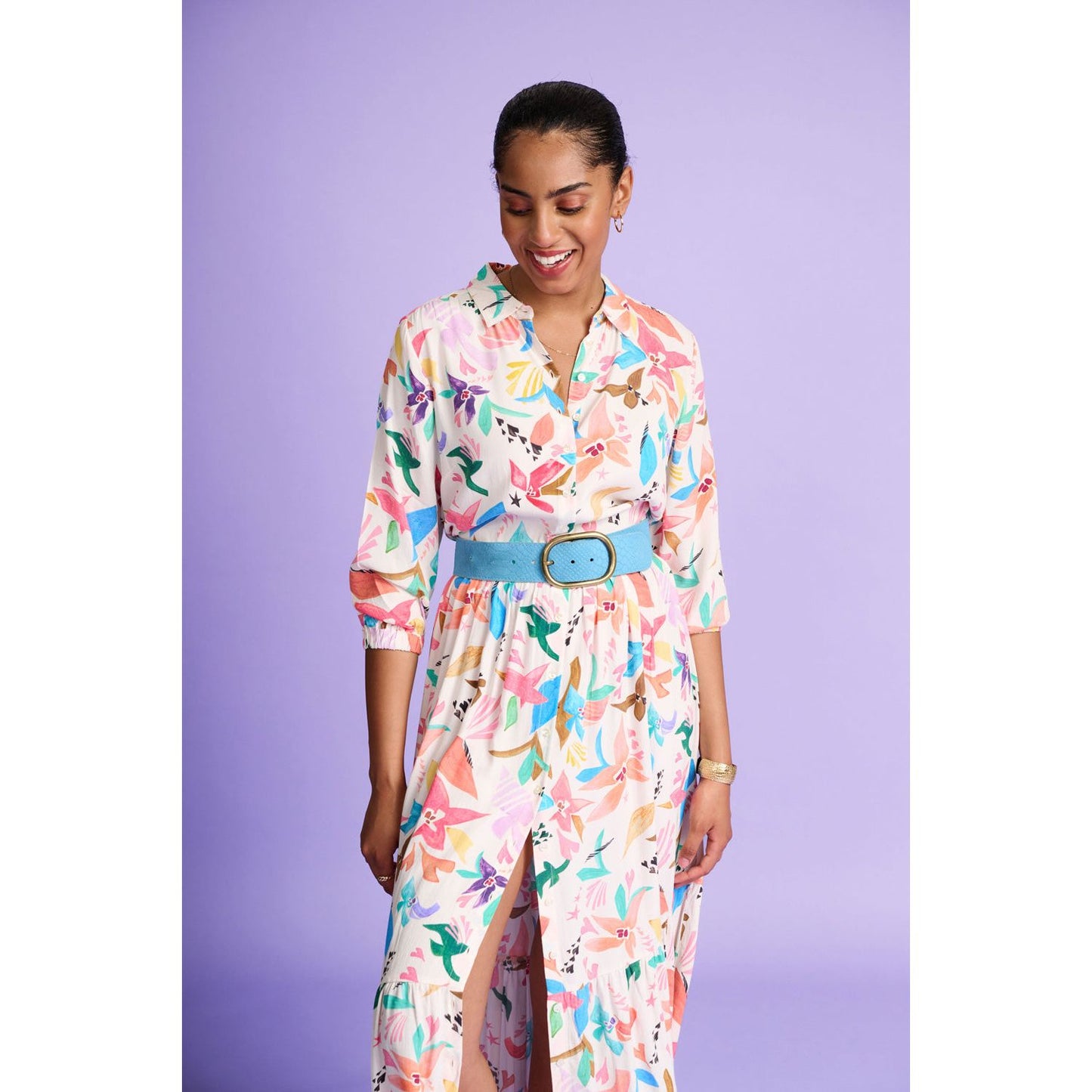 POM Origami Fest Ecru Dress
