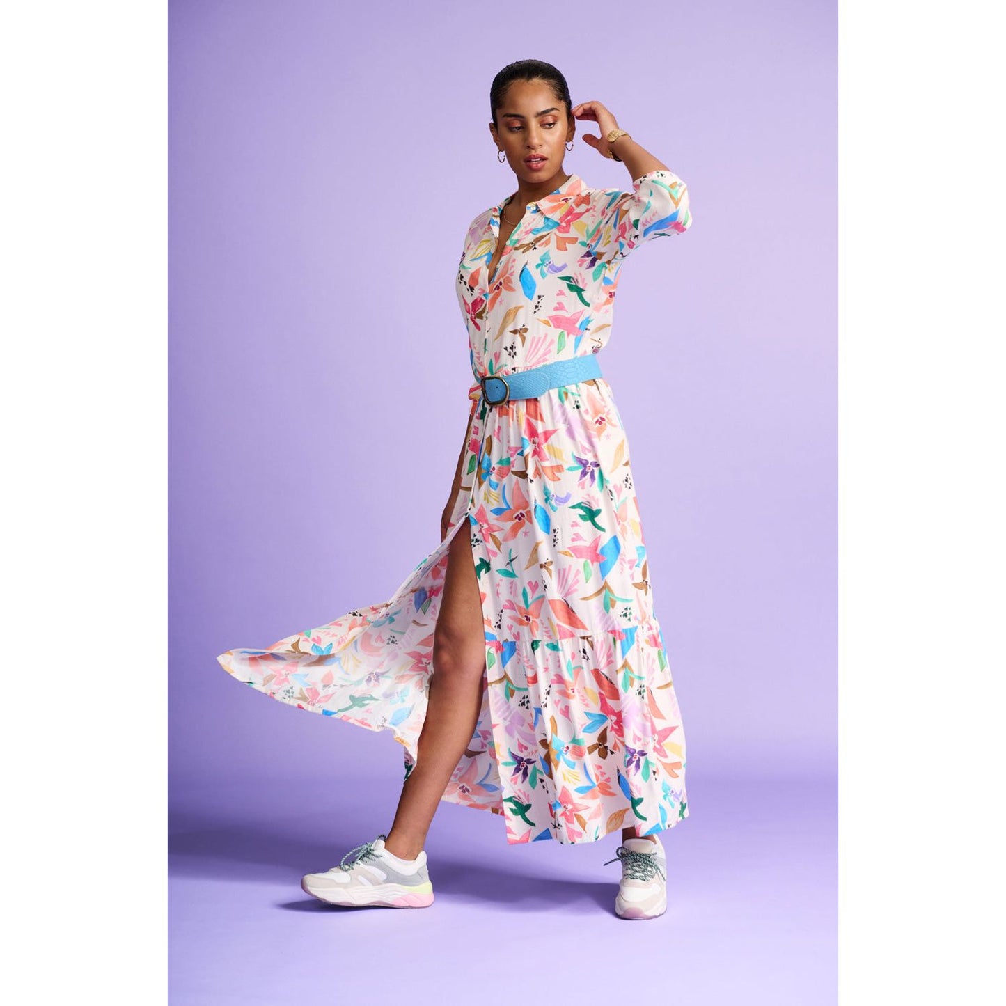 POM Origami Fest Ecru Dress