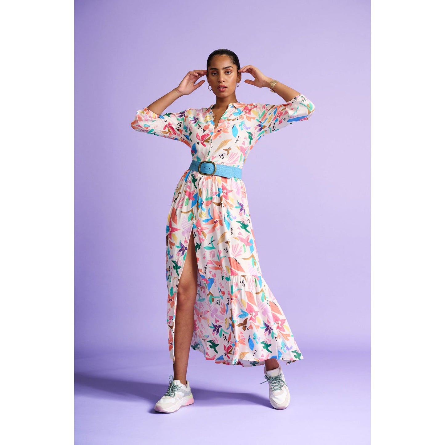 POM Origami Fest Ecru Dress