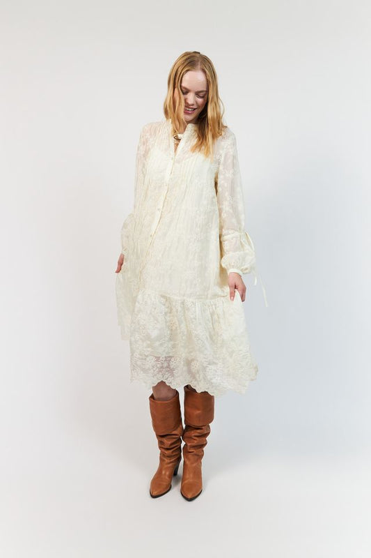 Lolly's Laundry Alanna Maxi Dress Creme