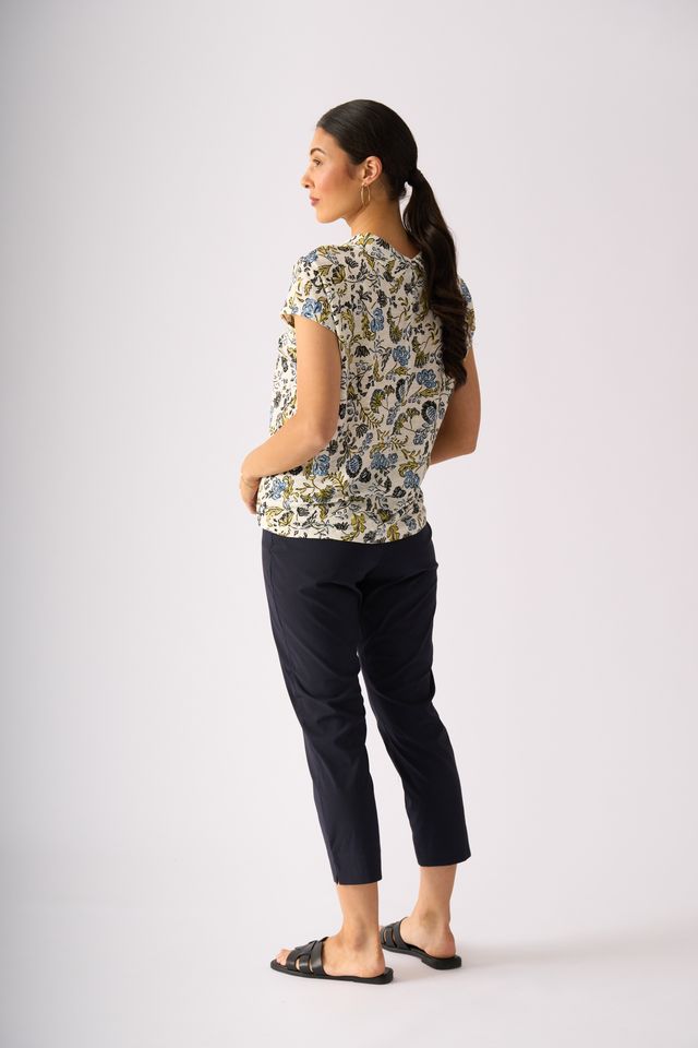 Foil Fuss Free Capri True Navy