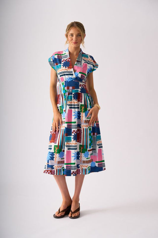 Foil Gifted Dress Del Sol