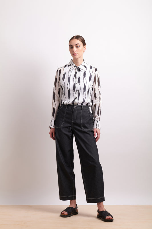 Neris Liquorice Soft Focus Shirt