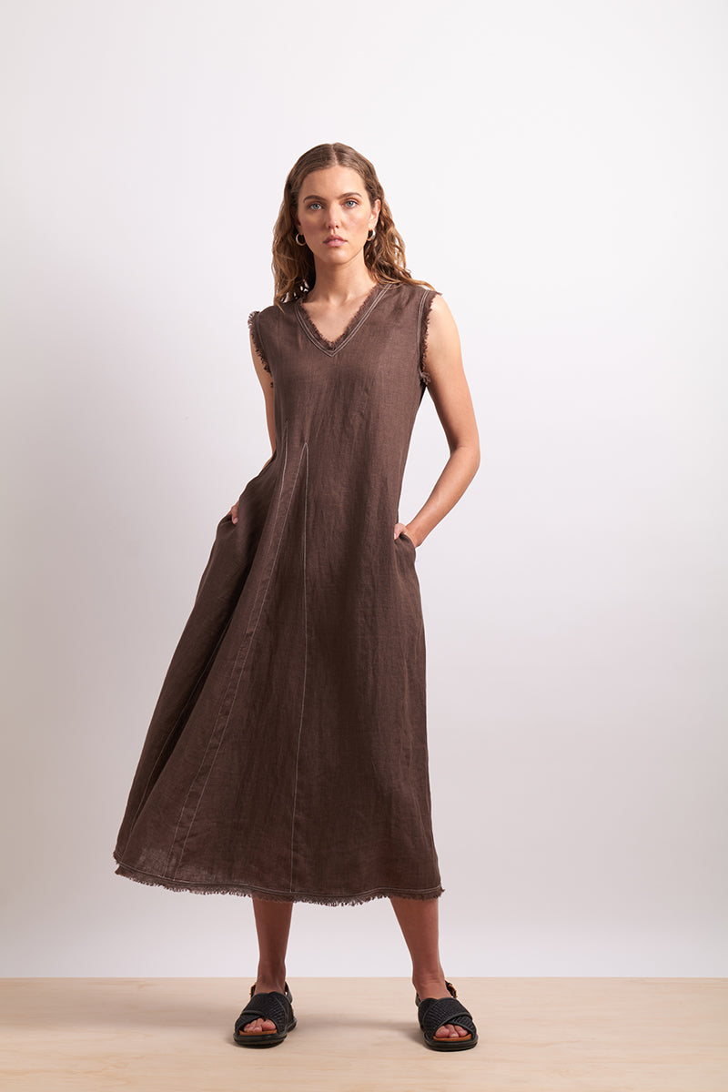 Neris Cocoa On The Edge Dress