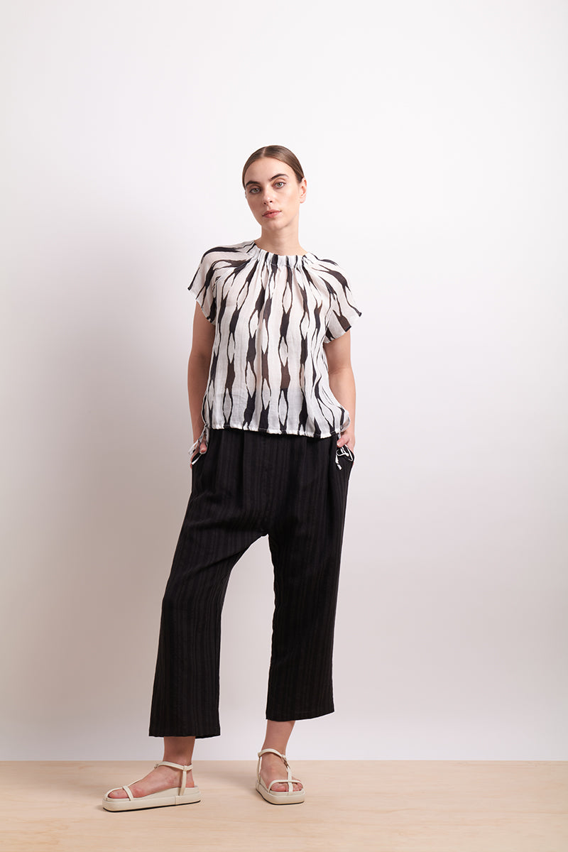 Neris Liquorice Soft Focus Top