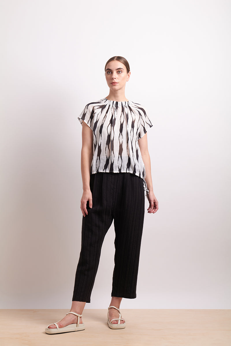 Neris Liquorice Soft Focus Top