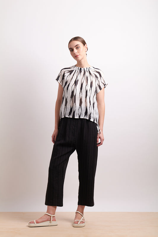 Neris Liquorice Soft Focus Top
