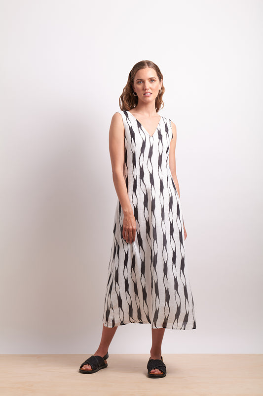 Neris Liquorice Soft Focus Dress