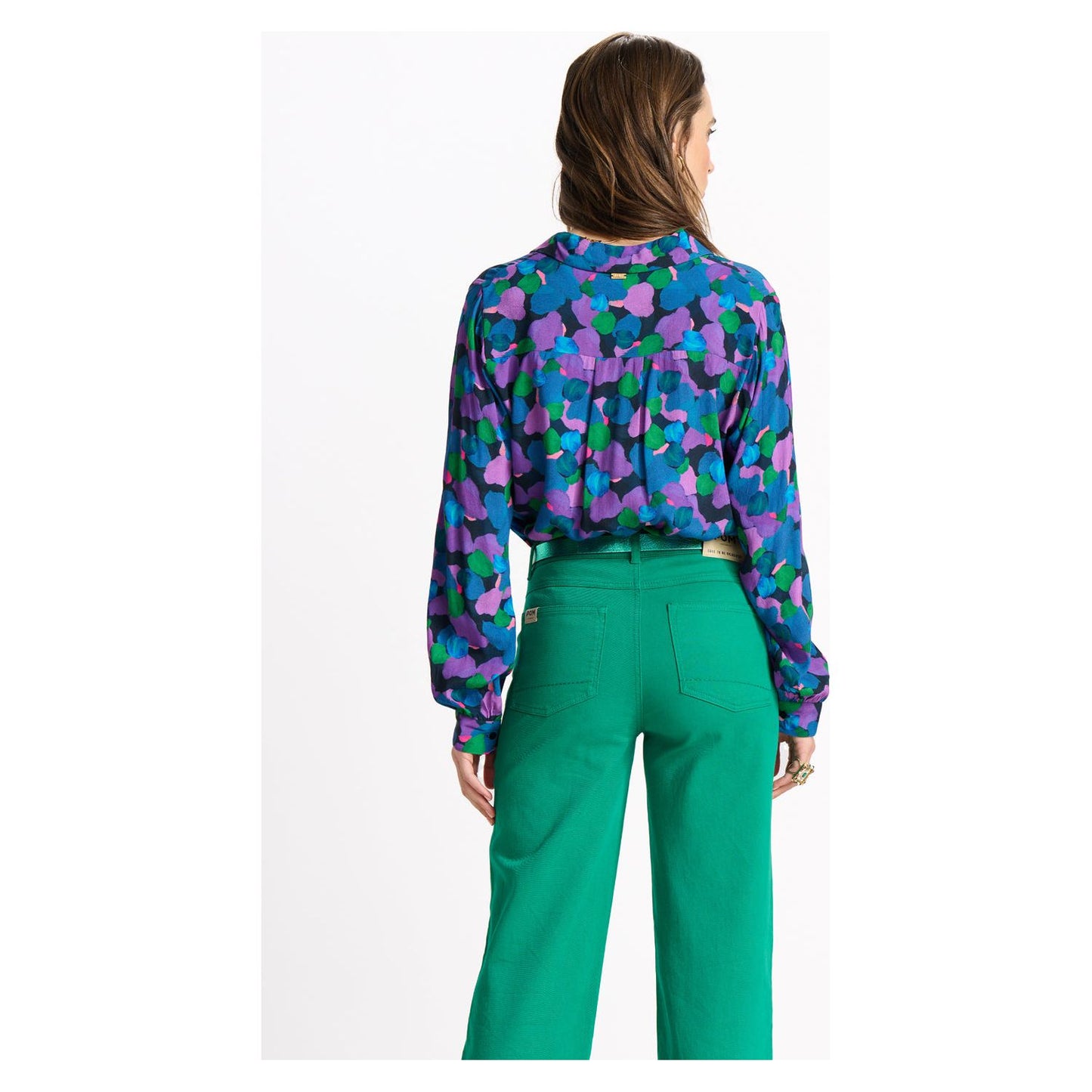 POM Blouse Mila Brushwork Lilac