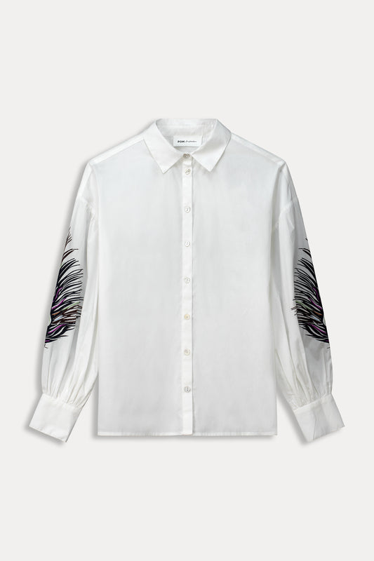 POM White Feather Blouse