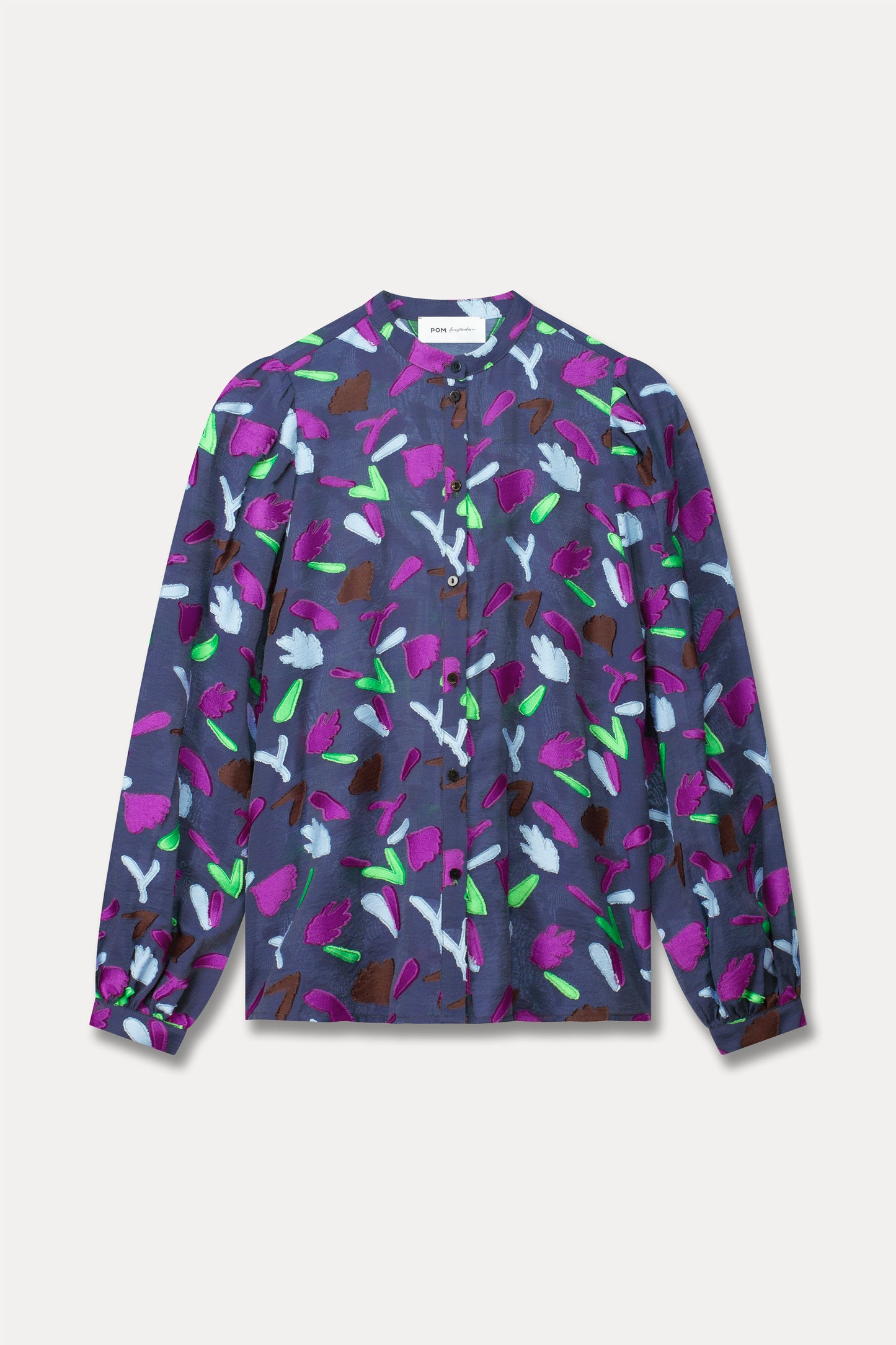 POM Featherfest Blue Blouse