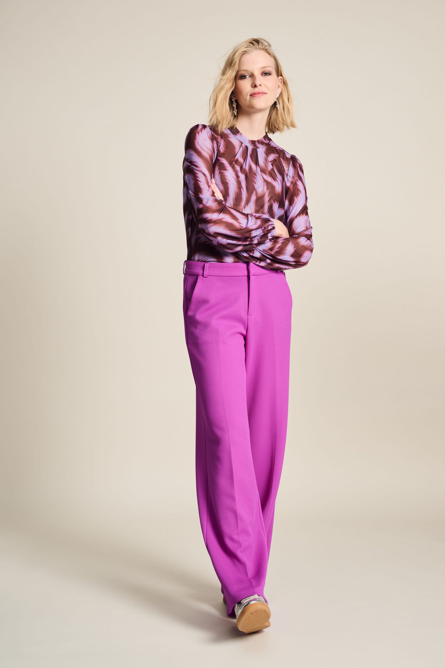 POM Wide Leg Cactus Pink Pant