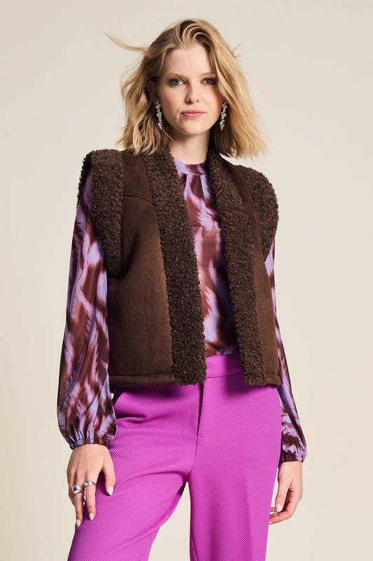 POM Lammy Brown Vest