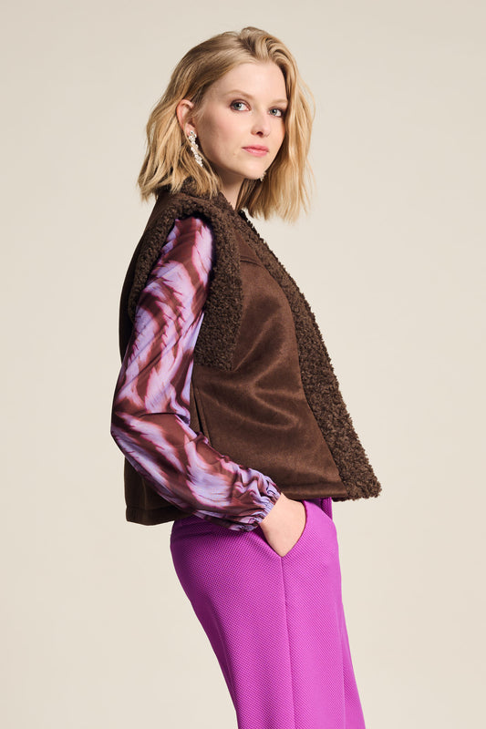 POM Lammy Brown Vest