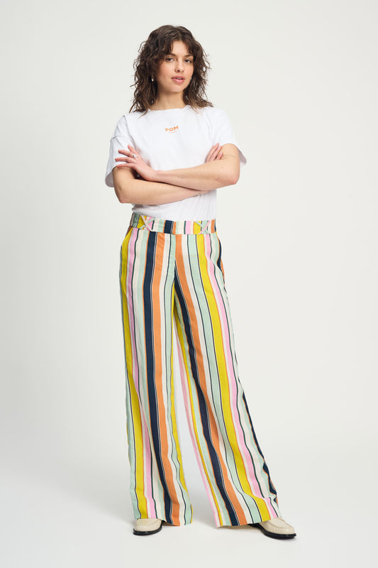 POM Pants Paradise Stripes Linen