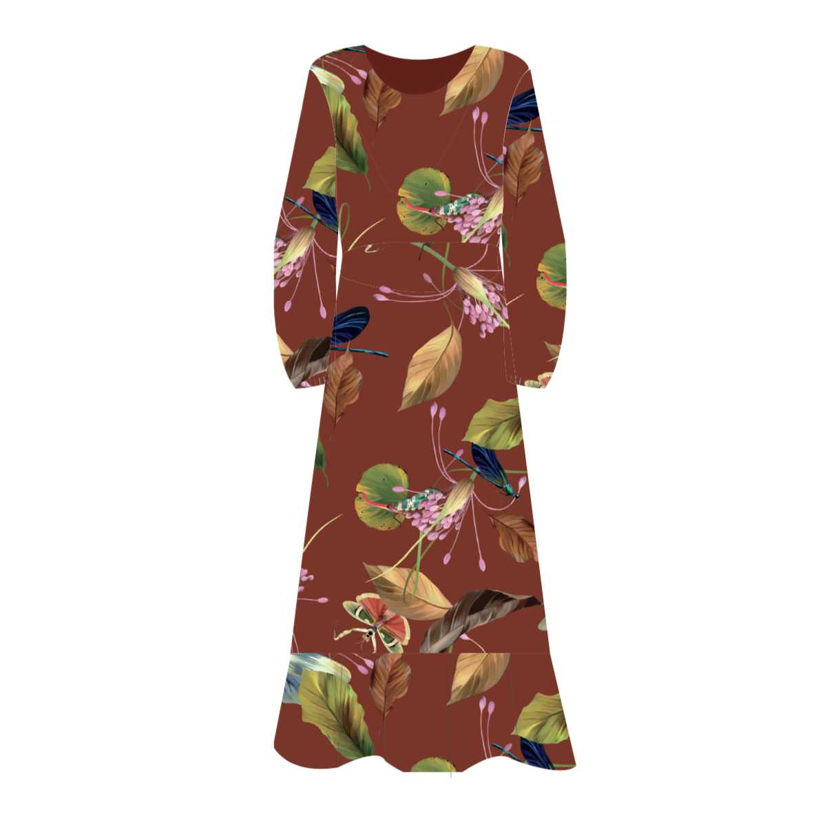 Benta Insectos Longo Dress