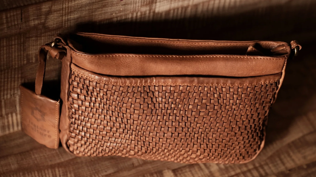 Leather Summer Handwoven Handbag