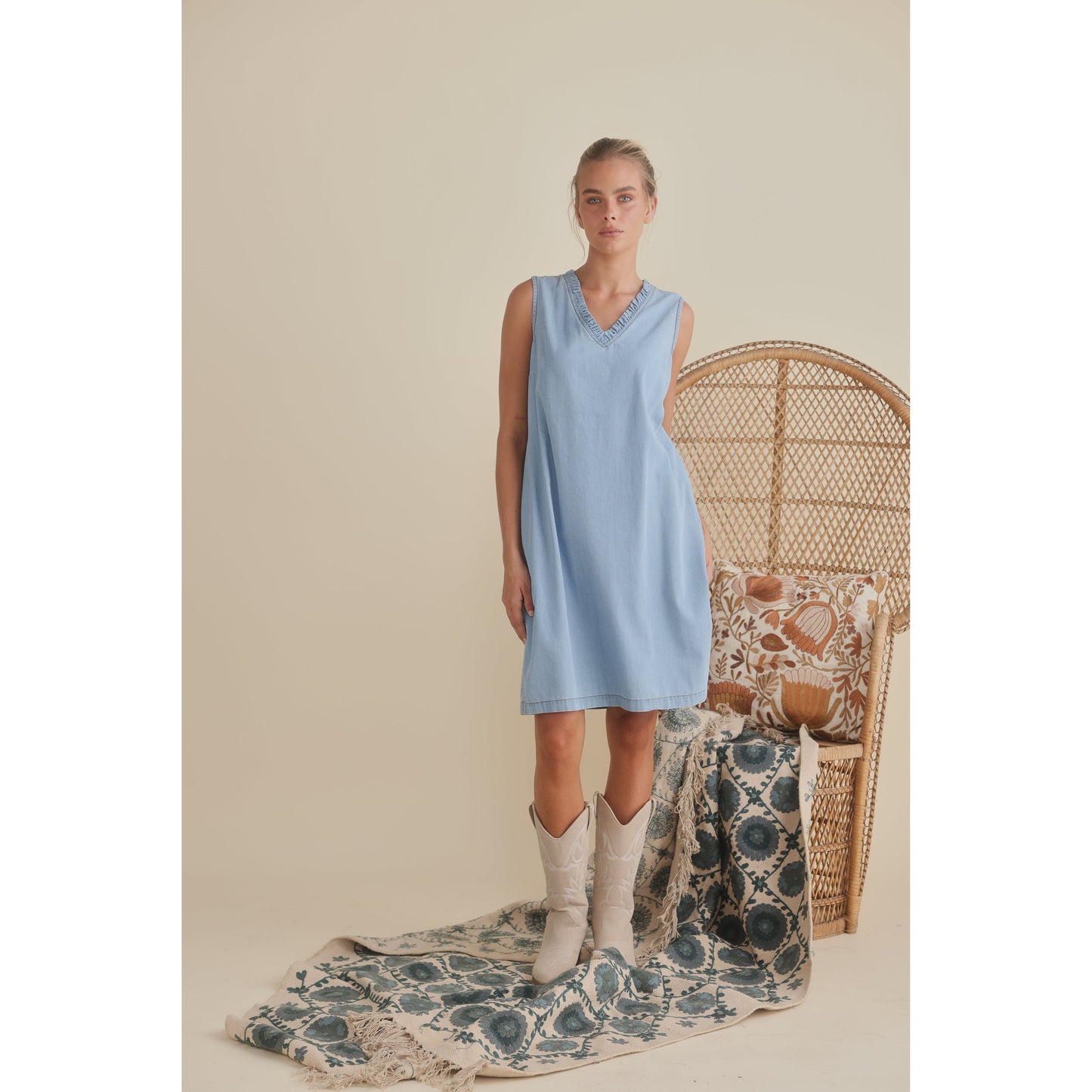 Talisman Vera Light Denim Dress