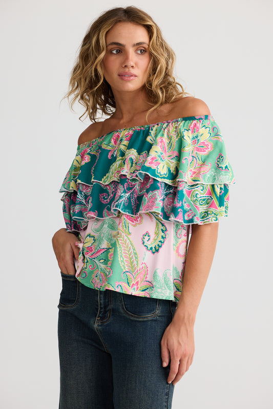 Talisman Getaway Top Paisley Dream