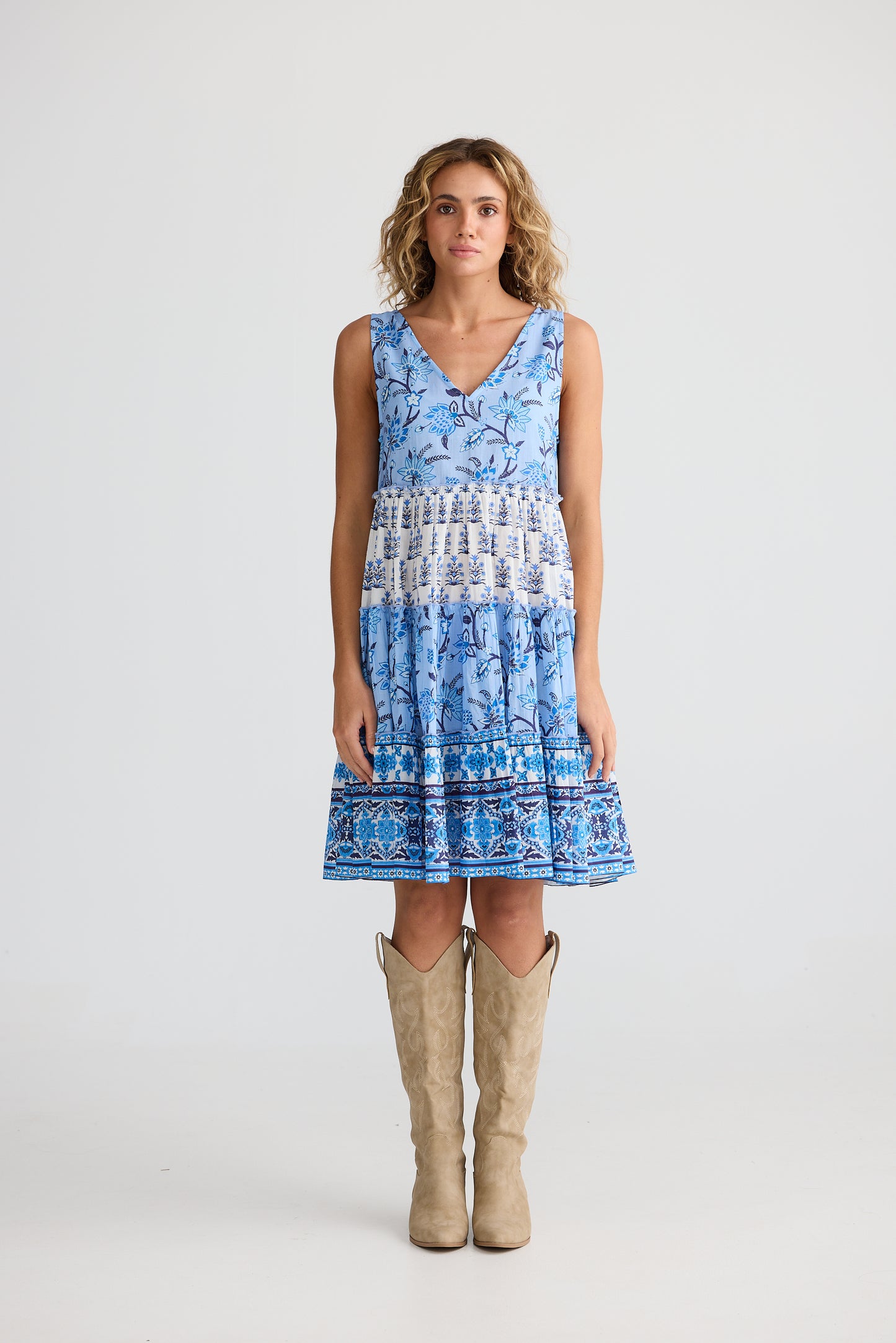 Talisman Lucky Charm Dress Blueberry Fields