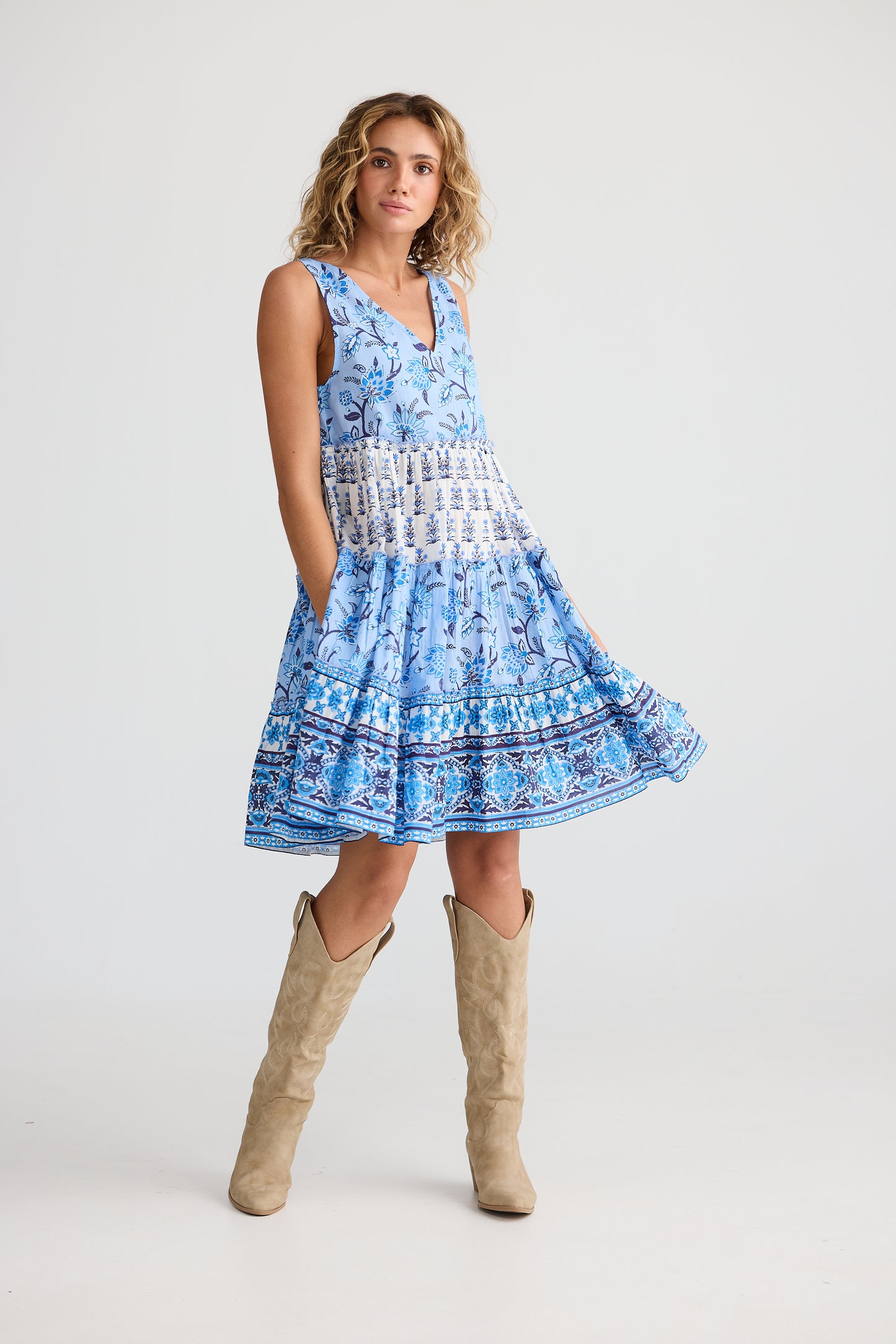Talisman Lucky Charm Dress Blueberry Fields