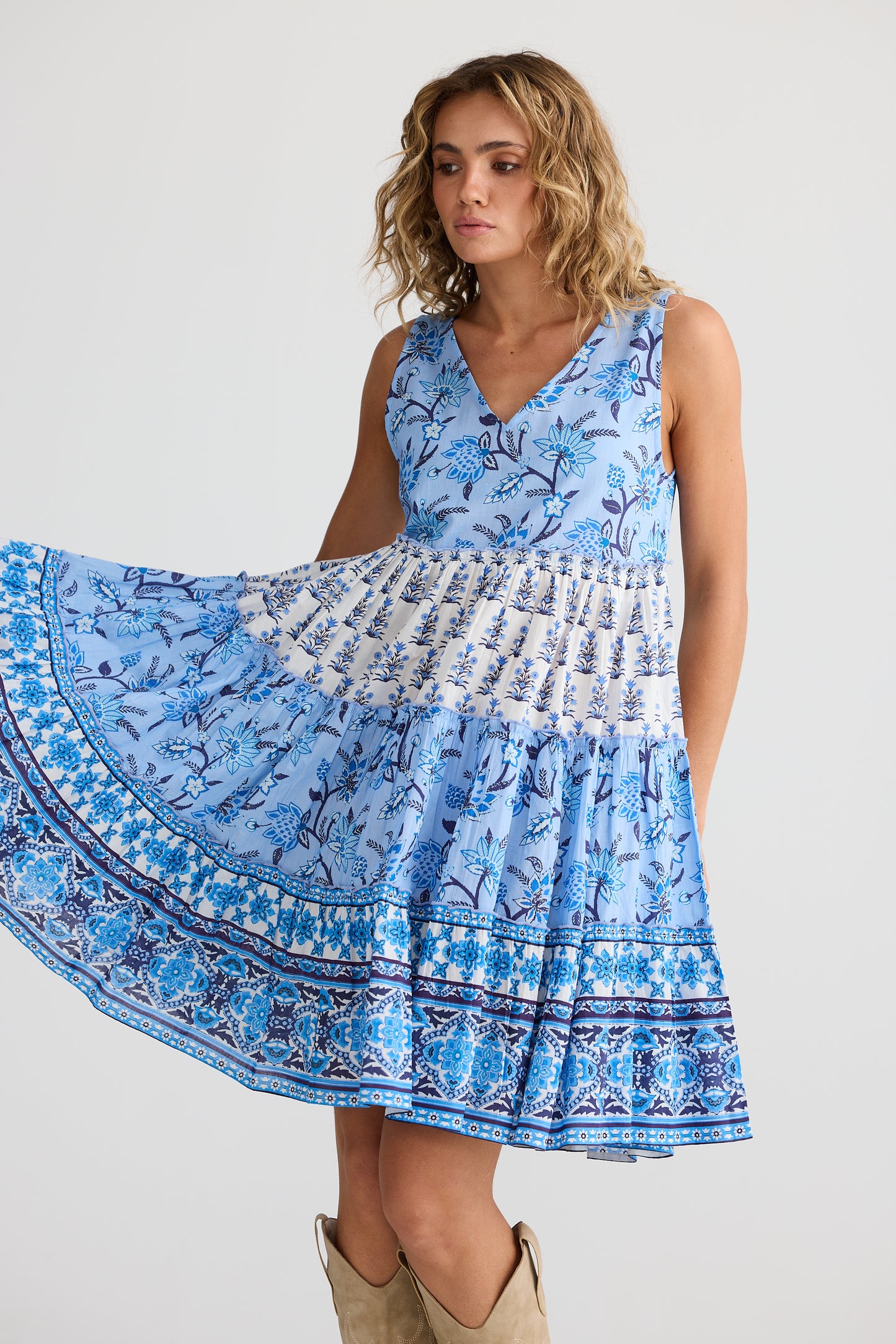 Talisman Lucky Charm Dress Blueberry Fields