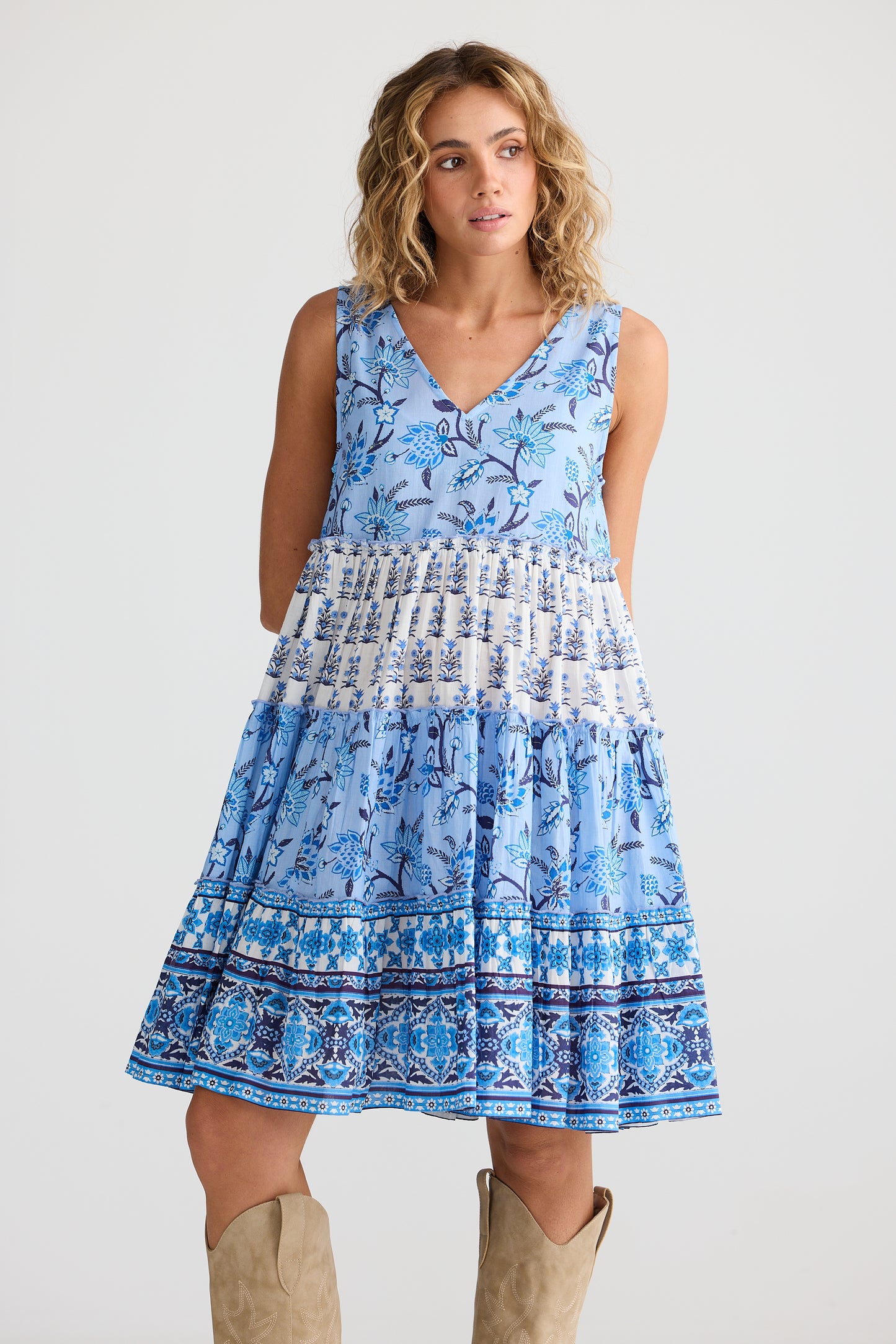 Talisman Lucky Charm Dress Blueberry Fields