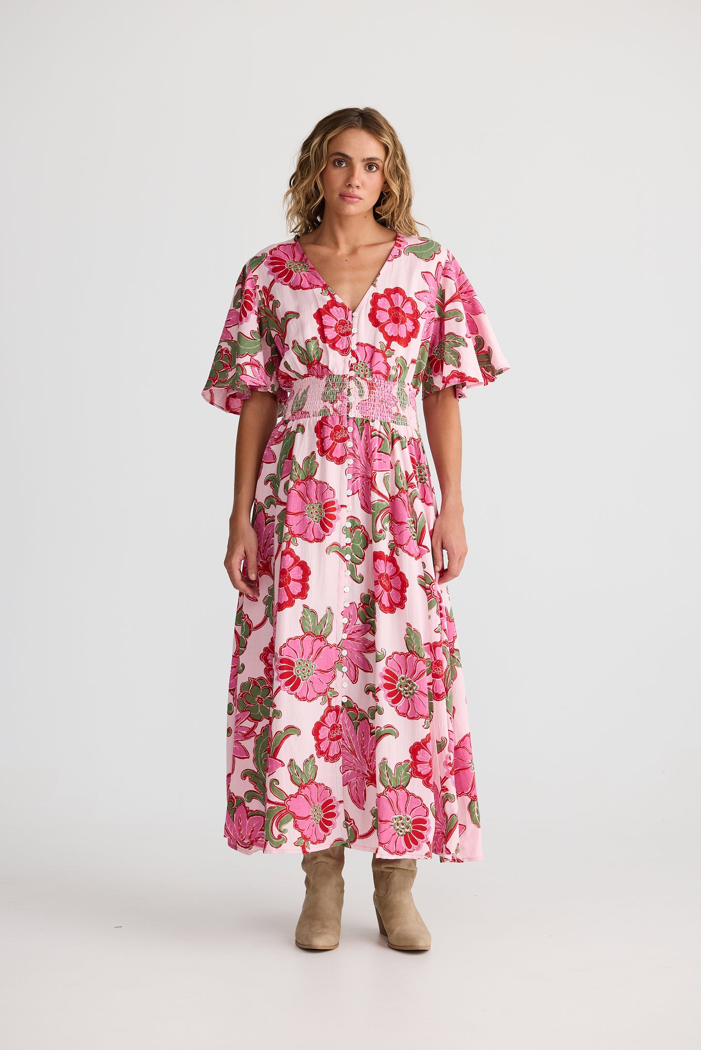 Talisman Harlow Dress Pink Ibiza