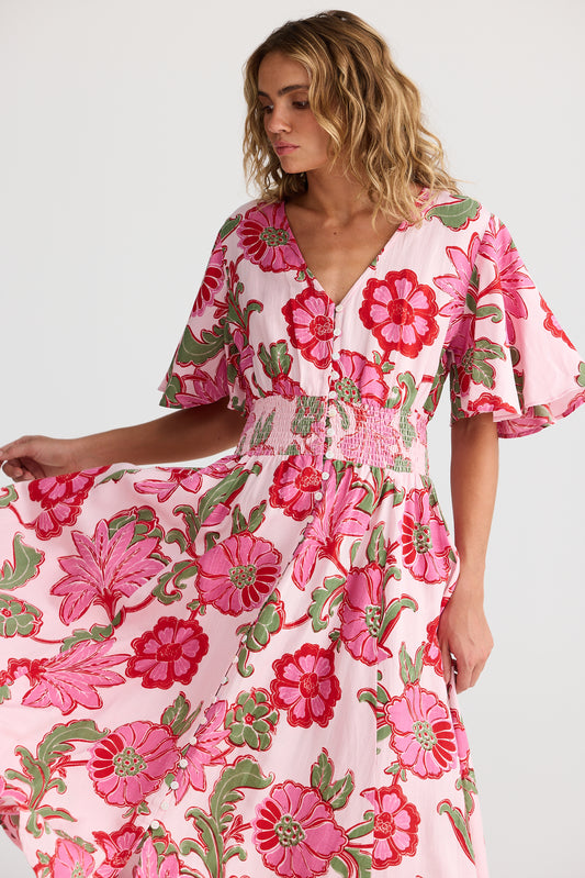 Talisman Harlow Dress Pink Ibiza