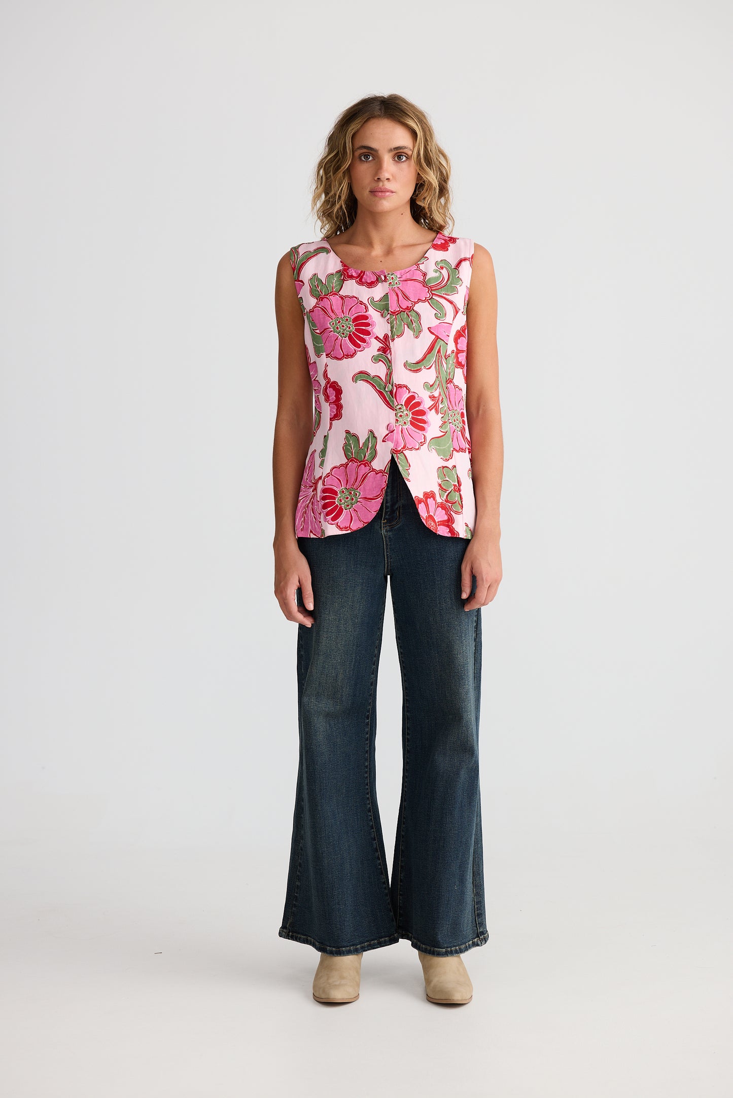 Talisman Chester Waistcoat Pink Ibiza