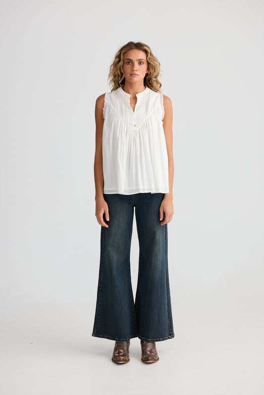 Talisman Sprite Sleeveless Top White