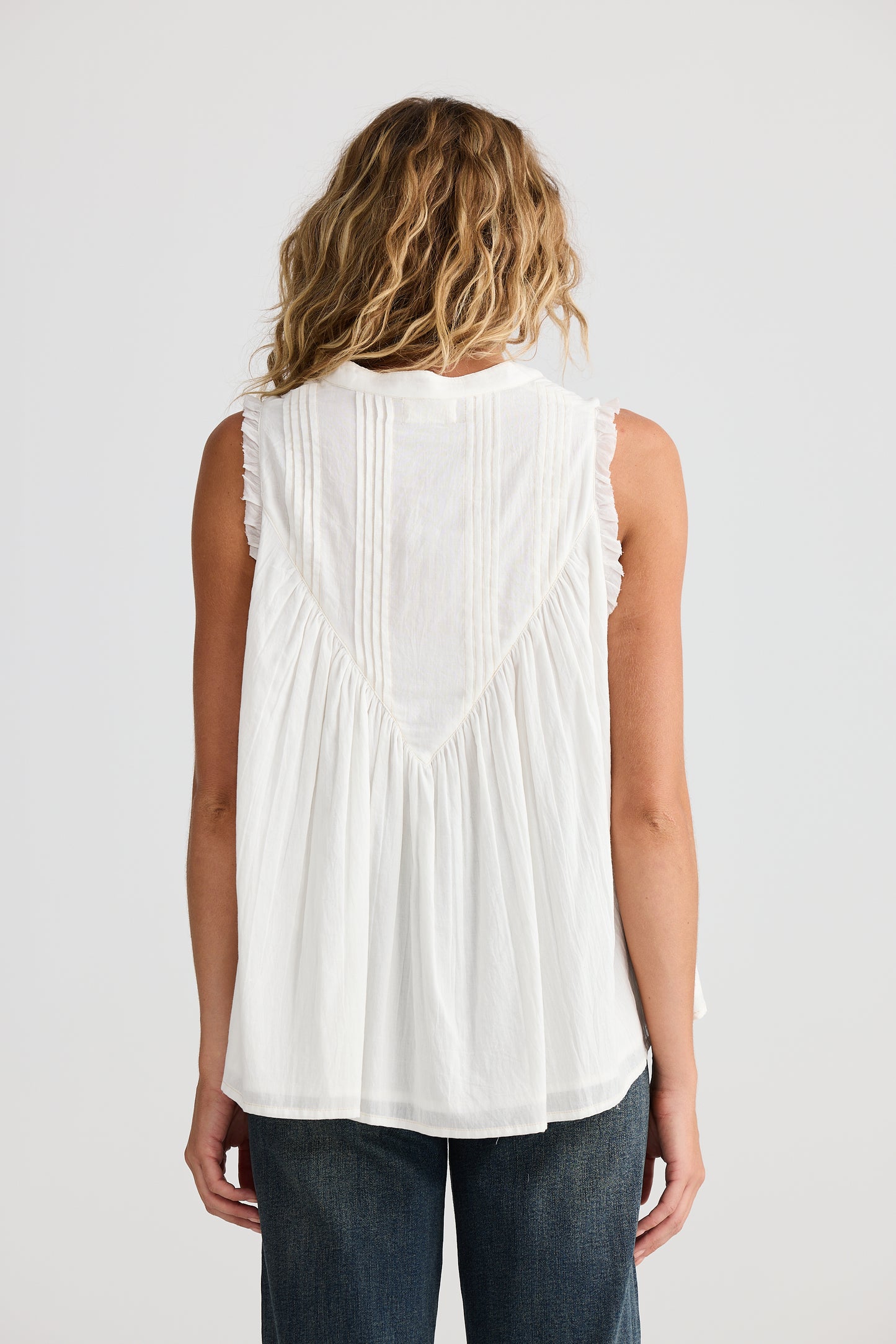 Talisman Sprite Sleeveless Top White