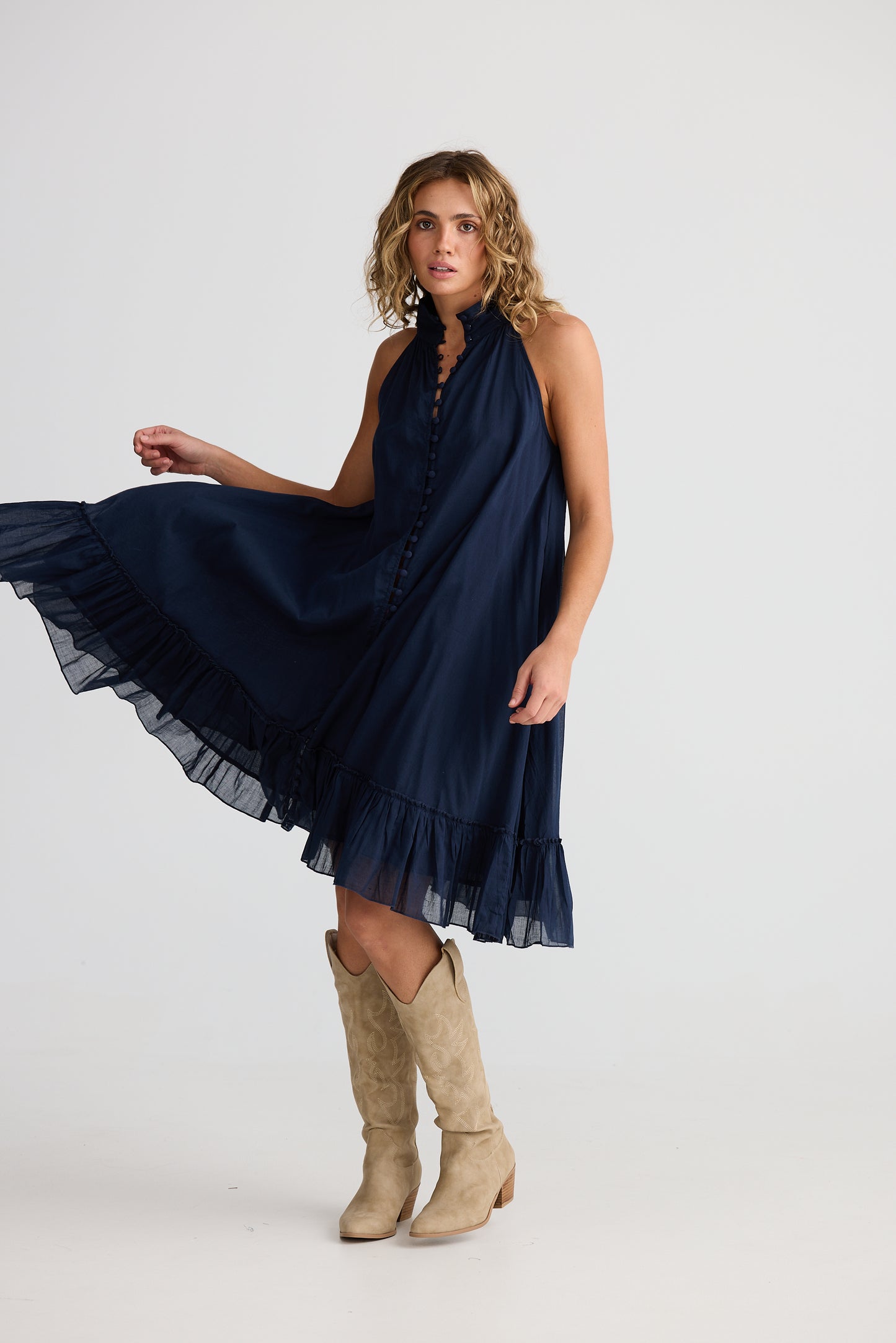 Talisman Tapas Dress Navy