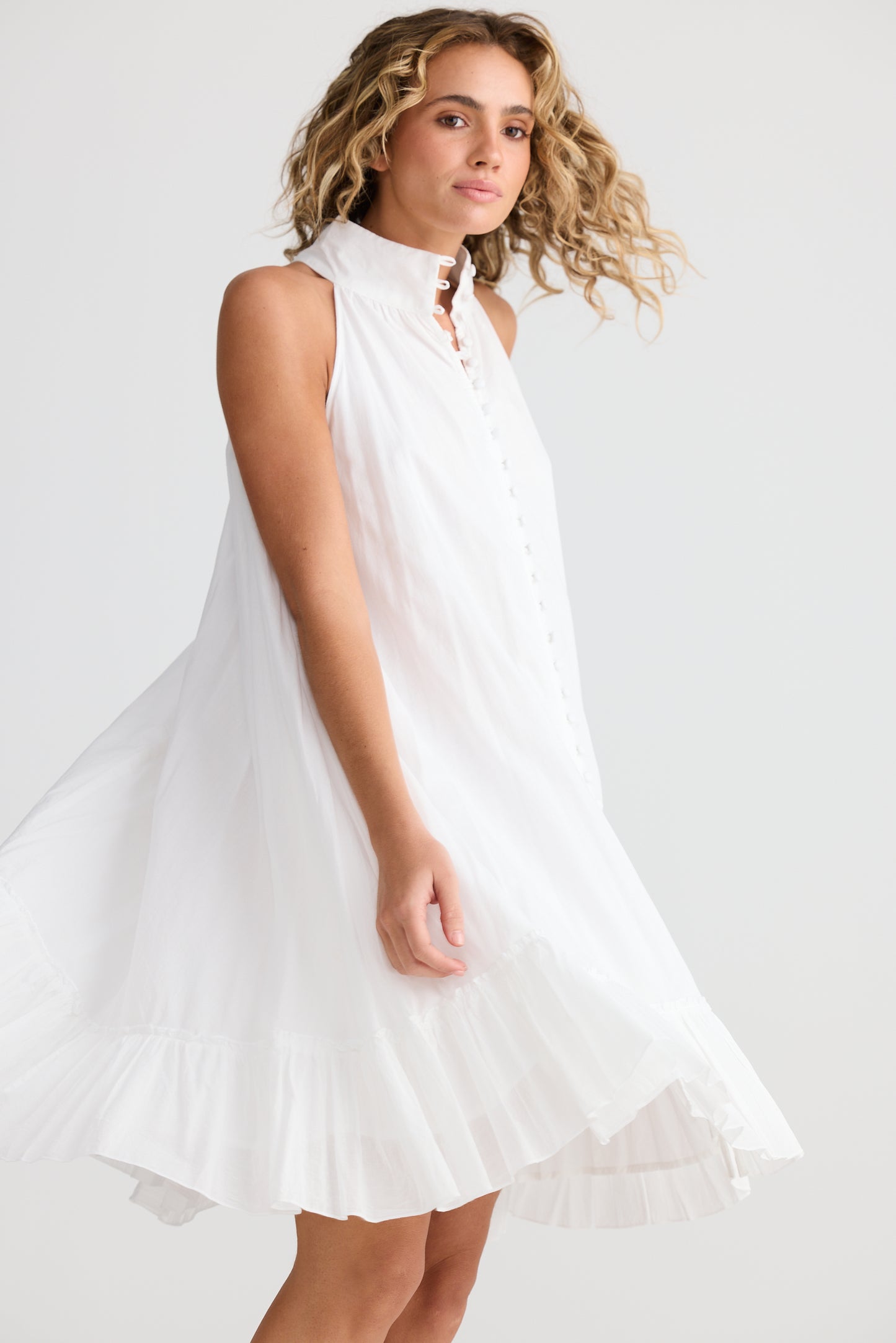 Talisman Tapas Dress White