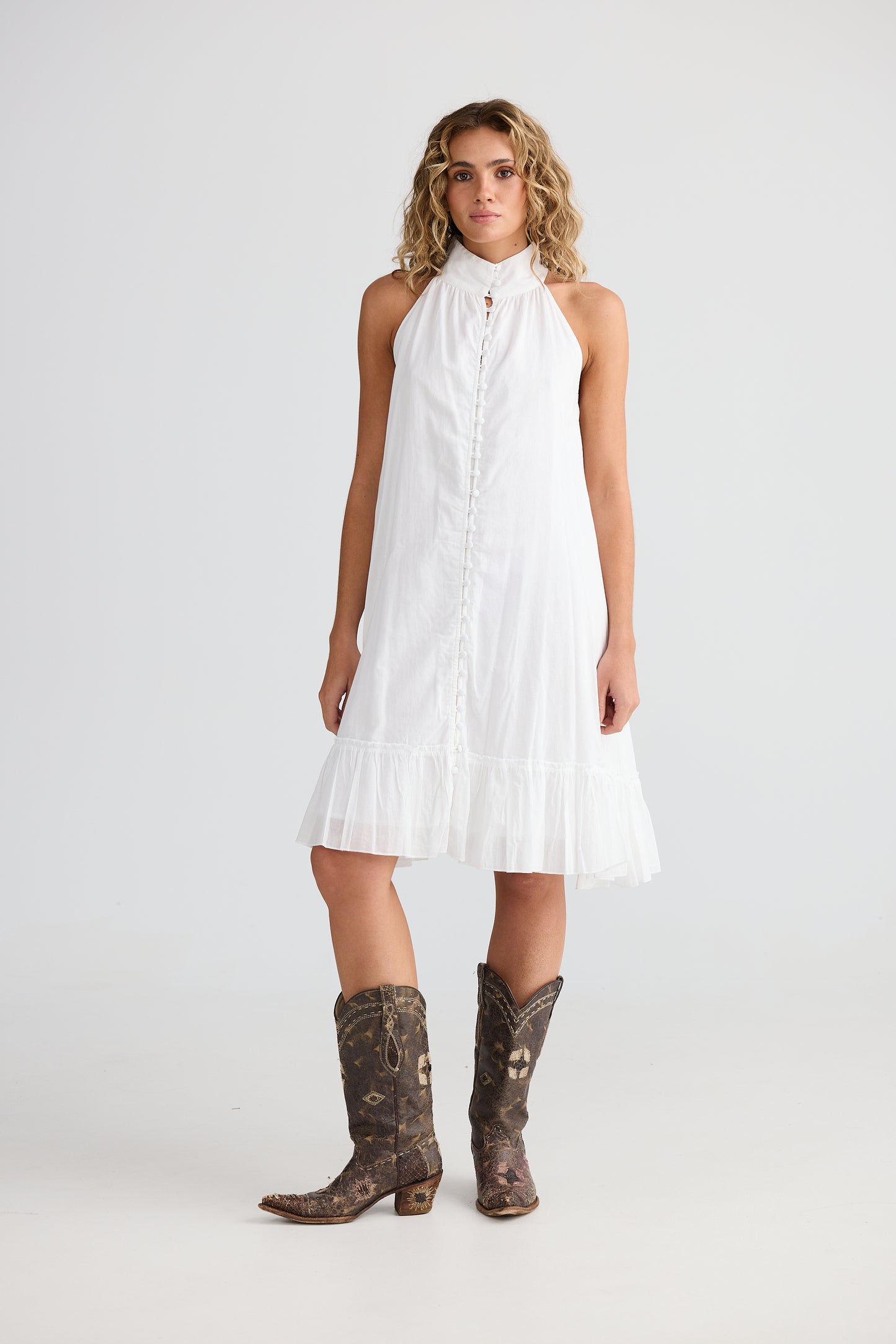 Talisman Tapas Dress White