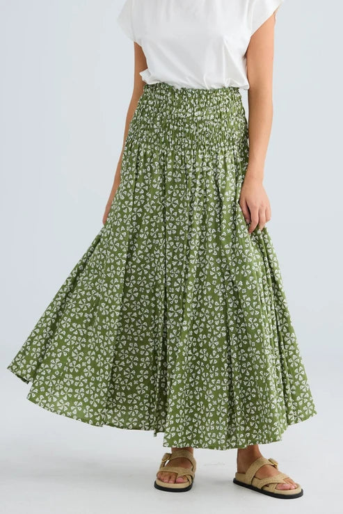 Talisman Balmoral Skirt Sage Petal