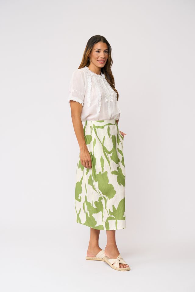Foil Frill Of It Blouse White