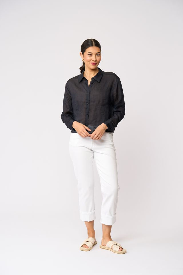 Foil Party In Back Shirt True Navy