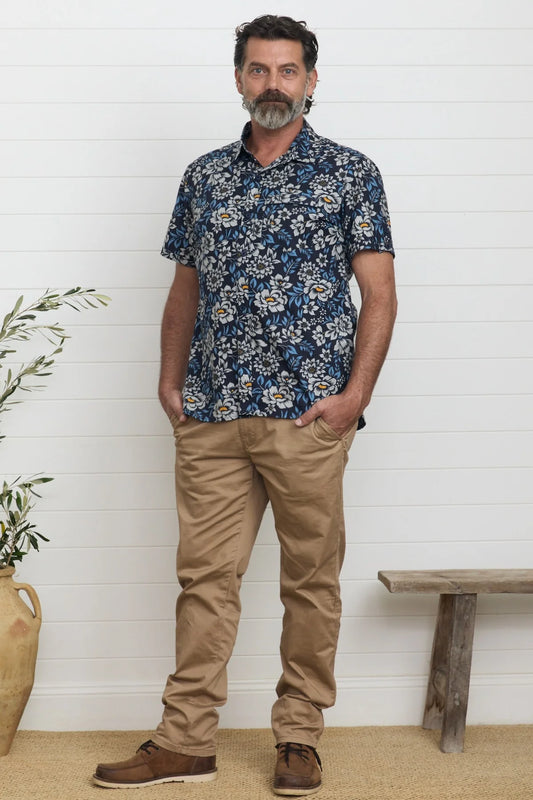 MahaShe Men's Shirt Camellia