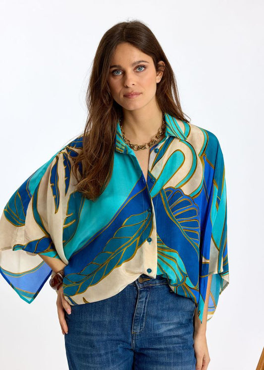 Lauren Vidal Rafael Turkis Blouse