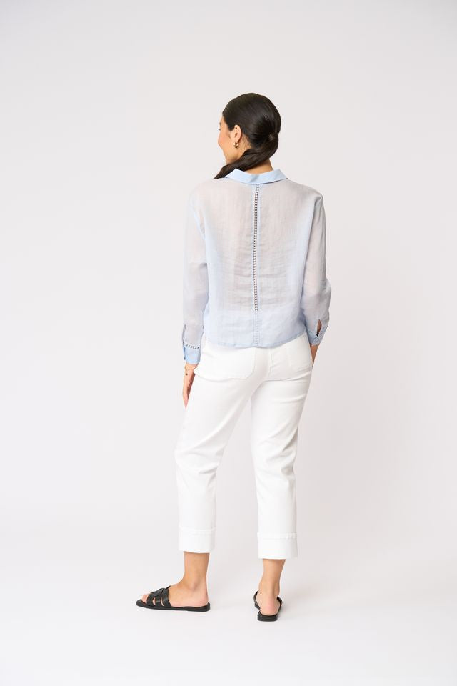 Foil Party In Back Shirt Pale Blue