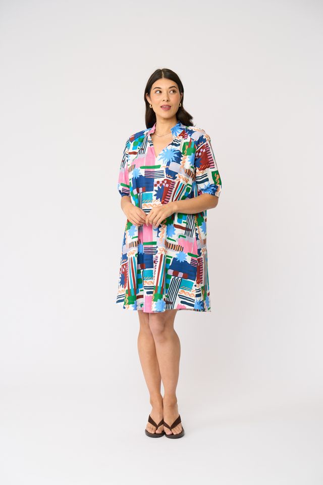 Foil Up And Coming Dress Del Sol