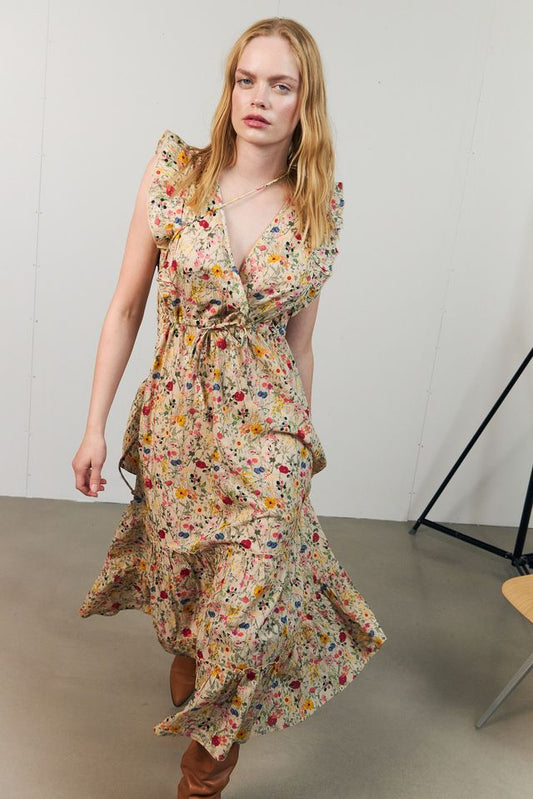 Lolly's Laundry Samo Midi Dress Flower Print