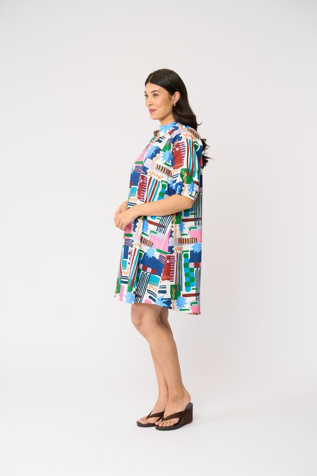 Foil Up And Coming Dress Del Sol