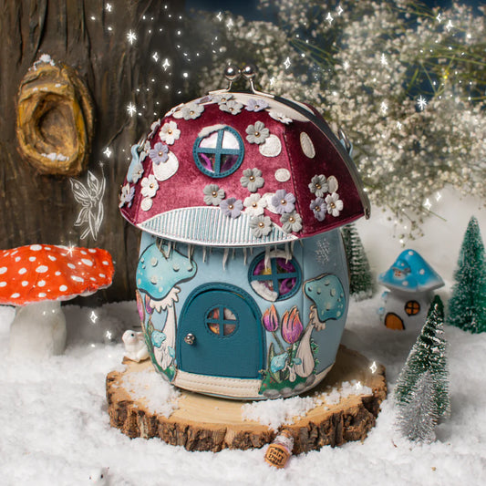 Vendula London Fairy Village Snowflake Edition Toadstool House Bag