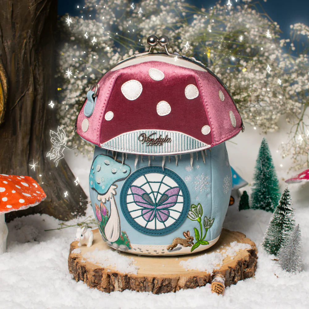 Vendula London Fairy Village Snowflake Edition Toadstool House Bag