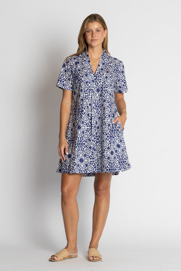 Ibisa Milkwaukee Dress Navy