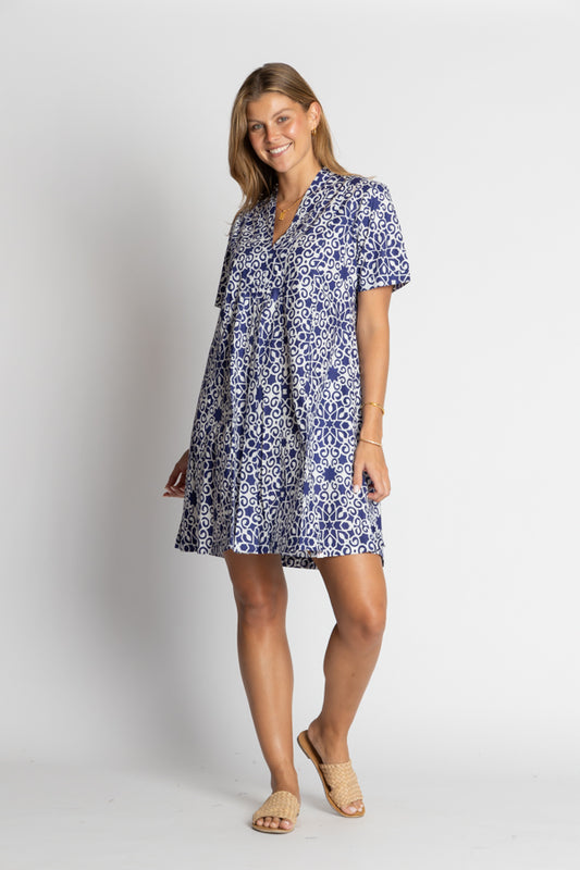 Ibisa Milkwaukee Dress Navy